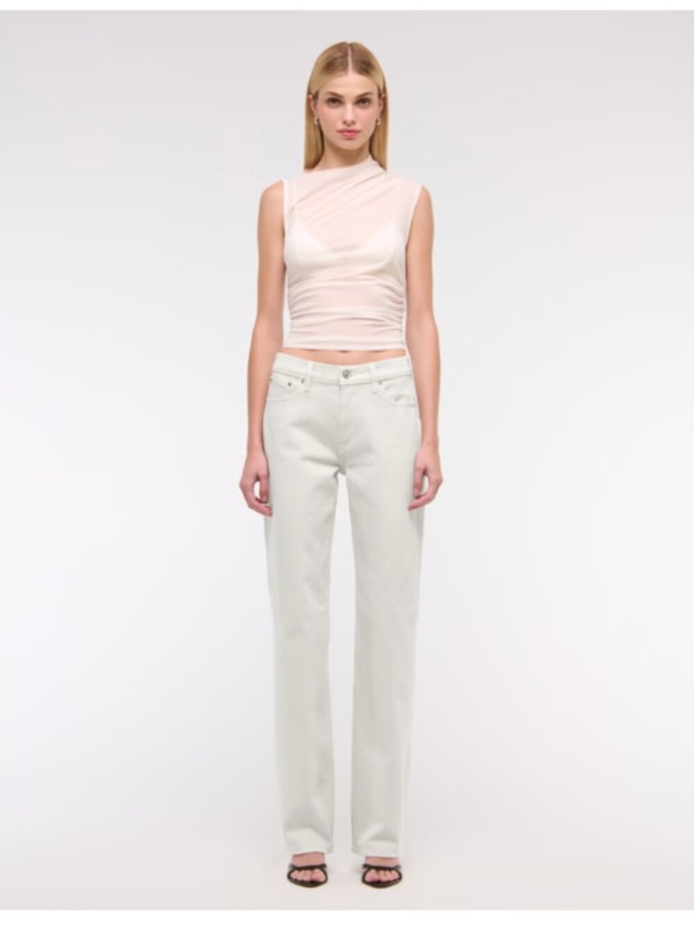 Abercrombie low rise baggy jeans